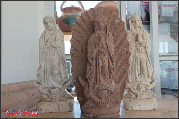 virgen de guadalupe de cantera para jardín xalapa veracruz